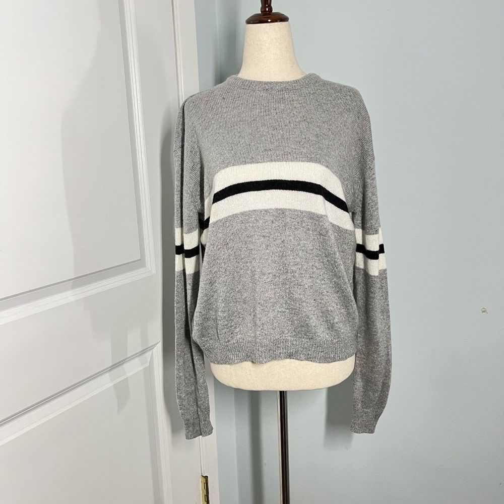 Brandy Melville Bernadette cashmere blend striped center sweater - Picture 7 of 13